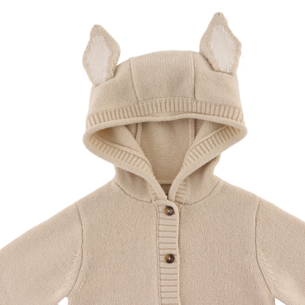 DONSJE Brittan Bunny Merino Wool Cardigan - Sand